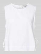 Neo Noir Blusenshirt mit seitlicher Schnürung Modell 'Svetlana' in Wei...