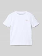 Calvin Klein Jeans Regular Fit T-Shirt aus reine Baumwolle in Weiss, G...