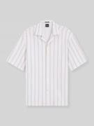 BOSS Relaxed Fit Kurzarmhemd aus Baumwoll-Mix in Beige, Größe L