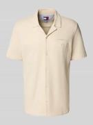 Tommy Jeans Regular Fit Freizeithemd mit Waffelstruktur in Sand, Größe...