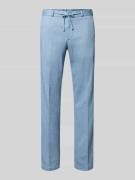 Zuitable Straight Fit Stoffhose mit Bundfalten Modell 'Sparta' in Hell...