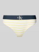Calvin Klein Underwear String mit elastischem Label-Bund in Hellgelb, ...