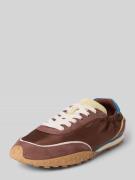 HOFF Sneaker aus Leder-Mix mit Logo-Detail Modell 'Bridge' in Mittelbr...