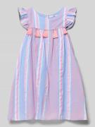 Happy Girls Regular Fit Kleid mit Zierbesatz in Flieder, Größe 104