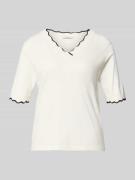 B.Young Strickshirt aus Viskose-Mix mit Kontraststreifen Modell 'MORLA...