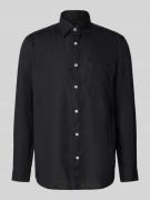 Marc O'Polo Regular Fit Freizeithemd aus reinem Leinen in Black, Größe...