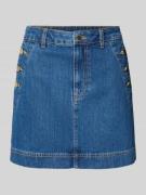 Gant Jeansrock aus Baumwolle mit Knöpfen in Blau Melange, Größe 34