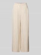 ICHI Wide Leg Pants mit Eingrifftaschen Modell 'LINNO' in Offwhite, Gr...
