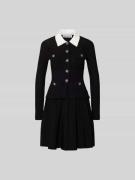 Self-Portrait Minikleid aus Viskose-Mix in Black, Größe L