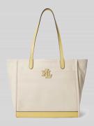 Lauren Ralph Lauren Shopper mit Logo Applikation in Beige, Größe 1