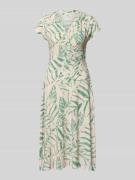 ZABAIONE Midikleid in Wickel-Optik mit V-Ausschnitt Modell 'Ca44rrara'...