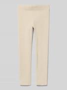 Only Slim Fit Leggings aus Bio-Baumwoll-Mix Modell 'TRINNY LIFE' in Sa...