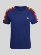adidas Originals Regular Fit T-Shirt mit Logo Applikation in Dunkelbla...