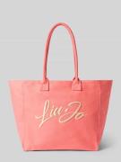 Liu Jo White Shopper mit Label-Stitching Modell 'PLENTIA' in Koralle, ...