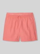 Calvin Klein Underwear Badeshorts mit Logo Bund in Apricot, Größe L