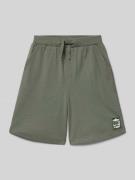 s.Oliver RED LABEL Regular Fit Sweatshorts aus Baumwoll-Mix in Khaki, ...