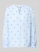 Tom Tailor Regular Fit Hemdbluse aus reiner Baumwolle in Hellblau, Grö...