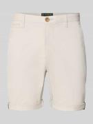 Superdry Regular Fit Shorts mit Münztasche in Hellgrau, Größe 28