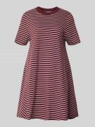 Marc O'Polo Denim Oversized Sweatkleid aus reiner Baumwolle in Bordeau...