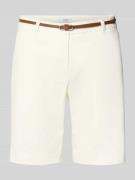 B.Young Straight Fit Bermuda mit Gesäßtaschen Modell 'Days' in Offwhit...