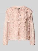 BOSS Orange Regular Fit Langarmbluse aus Chiffon Modell 'C_BORMA' in R...