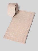 Roy Robson Krawatte im Set mit Einstecktuch in Beige, Größe 1