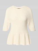 MOS MOSH Strickpullover aus Alpaka-Mix Modell 'Thora' in Offwhite, Grö...