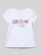 s.Oliver RED LABEL A-Shape Fit T-Shirt aus reiner Baumwolle in Weiss, ...