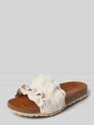 Verbenas Slipper aus echtem Leder Modell 'Rocio' in Offwhite, Größe 37