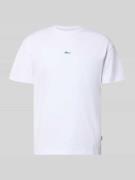 BLKVIS Regular Fit T-Shirt mit Logo-Stitching in Weiss, Größe L