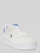 Polo Ralph Lauren Low Top Sneaker aus echtem Leder in Weiss, Größe 40