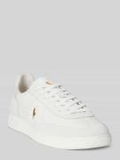 Polo Ralph Lauren Low Top Sneaker aus echtem Leder in Weiss, Größe 40