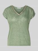 ZABAIONE T-Shirt aus Viskose-Mix mit V-Ausschnitt Modell 'Sa44ylor' in...