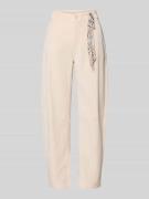 Cambio Hose mit Tuch Modell 'ORELIE' in Ecru, Größe 32