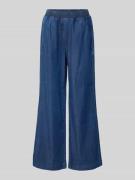 Smith and Soul Wide Leg Stoffhose in Denim-Optik in Jeansblau, Größe X...