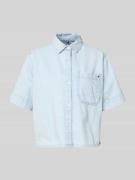 Tommy Hilfiger Relaxed Fit Jeansbluse aus reiner Baumwolle in Hellblau...