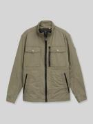 Tom Tailor Regular Fit Jacke aus reiner Baumwolle in Oliv, Größe L