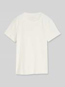 Tom Tailor Regular Fit T-Shirt aus reiner Baumwolle in Offwhite, Größe...