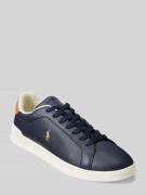 Polo Ralph Lauren Sneaker mit Logo Stitching aus echtem Leder in Dunke...