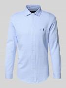Polo Ralph Lauren Regular Fit Freizeithemd aus reiner Baumwolle in Ble...