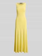 Lauren Ralph Lauren Maxikleid aus Viskose-Baumwoll-Mix in Hellgelb, Gr...