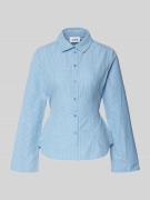 JJXX Regular Fit Bluse mit Bindegürtel Modell 'CARO' in Hellblau, Größ...