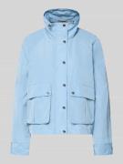 Fuchs Schmitt Jacke mit Stehkragen und Pattentaschen in Bleu, Größe 34