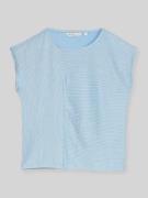 Tom Tailor Denim Relaxed Fit T-Shirt mit Rundhals Ausschnitt in Hellbl...