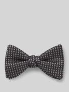 HUGO Fliege aus reiner Seide in Silber, Größe 1