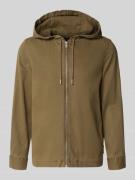 Marc O'Polo Regular Fit Hemdjacke mit Kapuze in Hellbraun, Größe M