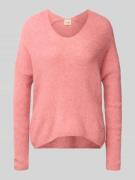 MOS MOSH Regular Fit Pullover aus Woll-Alpaka-Mix Modell 'Thora' in He...