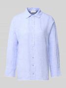 Christian Berg Woman Regular Fit Hemdbluse aus reinen Leinen in Blau M...