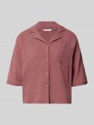 Only Regular Fit Hemdbluse aus reiner Baumwolle Modell 'THYRA' in Mauv...