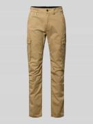 s.Oliver RED LABEL Regular Fit Cargohose aus Baumwoll-Mix in Camel, Gr...